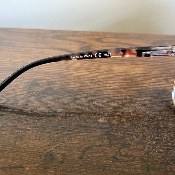 Women’s Eyeglasses Jos Choo Style Multicolor Tortoise Shell Cat Eye Frames Only - Picture 3 of 7